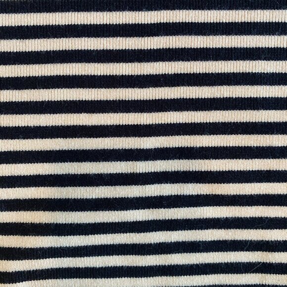 Pretty Garden striped knit skirt set Women's Large red black cream stretch - Picture 10 of 12